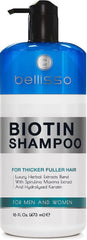 Champú Bellisso con Biotina, botella de lujo para mayor volumen.