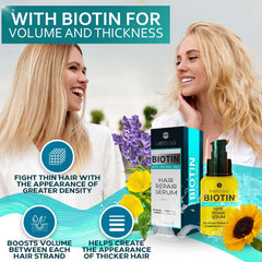 Bellisso Sérum de Biotina para cabello: aplicación suave y absorción rápida.