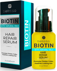 Bellisso Sérum de Biotina para cabello: mayor espesor y volumen visible.