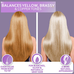 Bellisso tono morado para cabello decolorado, reduce reflejos amarillentos.