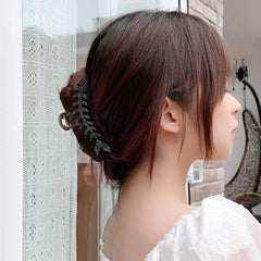 BELSITA gancho de pelo hueso de pez dorado, diseño elegante para looks diarios.