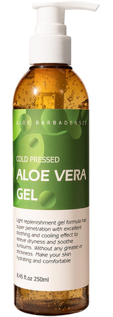 Benatu Aloe Vera Gel, botella frontal, hidratación suave para la piel.