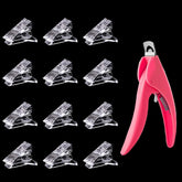 Benbeno clips de puntas de uñas en acción para fijación rápida y reutilizable.