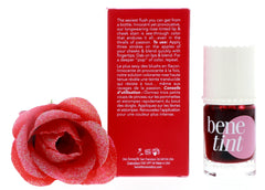 Benetint de Benefit: aplicación suave en mejillas para rubor rosa natural.