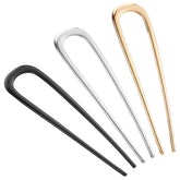 BEoffer pinza Francesa oro dorado, sujeción elegante para peinados.