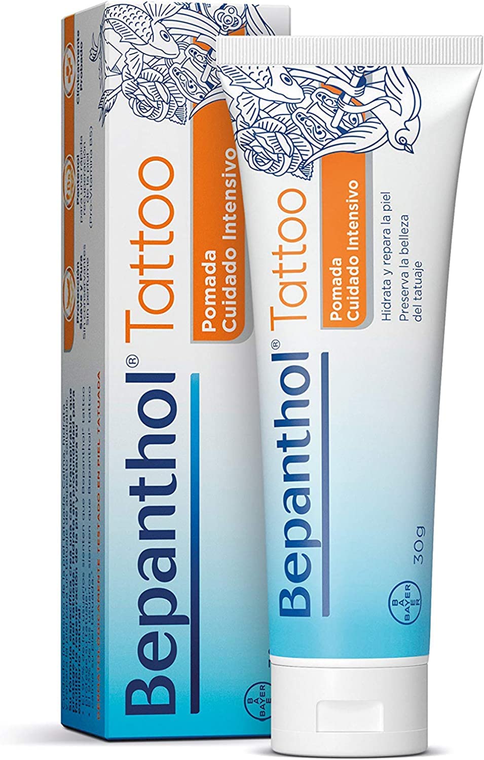 Bepanthol Tattoo, aplicación suave para cuidado de tatuajes.