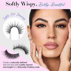 Bepholan Pestañas Wispy Ligeras con Curva Suave para mayor comodidad