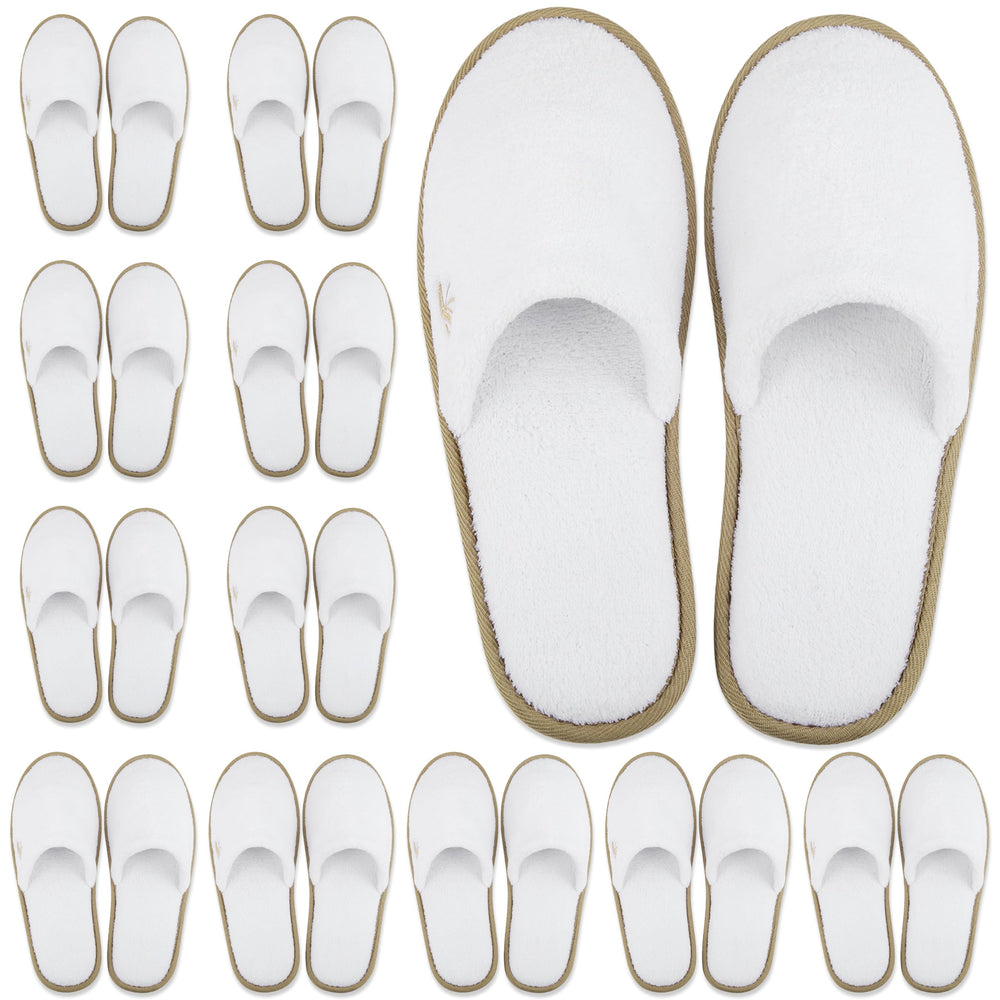 Zapatillas BERGMAN KELLY Spa con cierre cerrado blanco y ribete Cocoa, confort diario