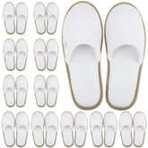 Zapatillas BERGMAN KELLY Spa con cierre cerrado blanco y ribete Cocoa, confort diario
