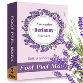 La mascarilla Berlaney para pies exfolia y suaviza la piel con lavanda.