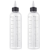 BESARME botella aplicadora para cabello con escala graduada para mediciones precisas.