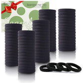 Bessrung bandas elasticas para pelo negro, 100 piezas, ajuste suave y sin daño