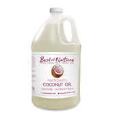 Best of Nature huile coco fractionnee — bouteille claire et hydratation légère sans gras.