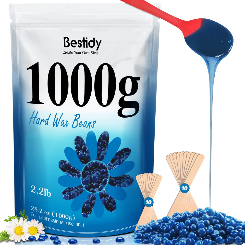 Bestidy bolas de cera 1000g para cuerpo y bikini, listas para depilar.