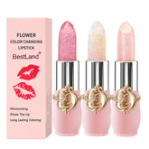 Set de labiales BestLand con empaque floral, ideal para regalo.