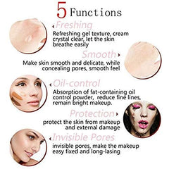 BestLand Primer de Maquillaje, fórmula transparente: compatible con todos los tonos de piel.