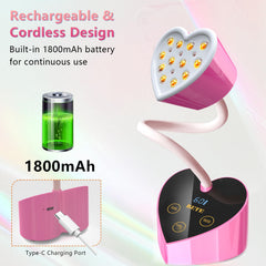 Diseño con forma de corazón de BETE para uñas y regalo.