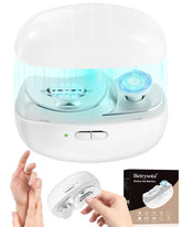 Betrysota cortauñas eléctrico 3 en 1 con luz LED, facilita manicura precisa en casa.