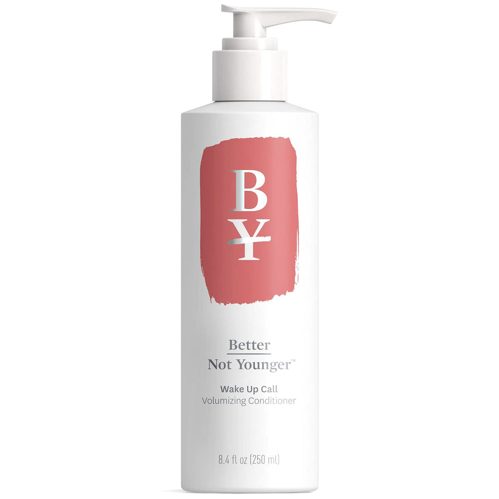 Wake Up Call de Better Not Younger en botella; volumen y cuerpo para cabello fino.