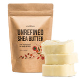 Better Shea Butter derramando desde frasco para hidratación facial