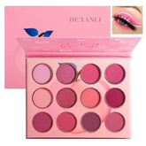 BEUSELF Paleta rosa 12 sombras con mate y brillo para looks versátiles.