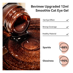 Bevimee Cat Eye usa varita magnética para crear efectos en uñas.