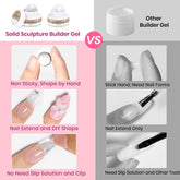Bevimee gel de construcción blanco para volumen y definición de uñas.