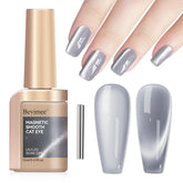 Bevimee gel ojos de gato Moonlight, acabado espejo para uñas brillantes.