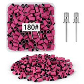 BEVTEE bandas lijado de grano 180 rosa para uñas, lijado suave y eficiente