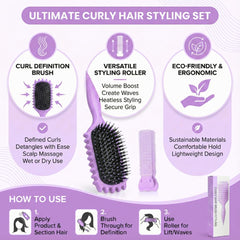 Bewelio cepillo con diseño de ranuras suaves para recoger el cabello.