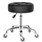 BEWISHOME silla rodante con asiento de PU grueso para comodidad prolongada.