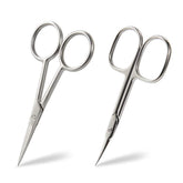 Tijeras BEZOX de barba curva para un corte preciso sin tirones