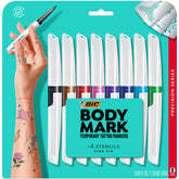BIC BodyMark ensemble couleurs: motifs éphémères sur peau