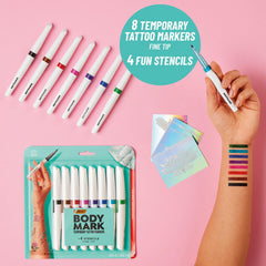 BIC BodyMark gabarits-tatouage guides: motifs personnalisés