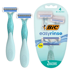 Rasuradora BIC EasyRinse con 4 hojas para afeitado suave