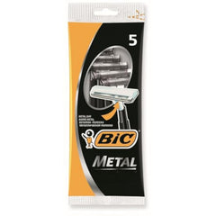 BIC Metal: maquinilla desechable con guardia suave para un afeitado cómodo, ideal para viajes.