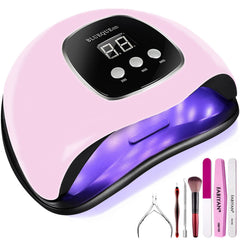 BIGBEAR LÁMPARA UV para uñas 48W: secado rápido y cobertura total.