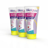 Bikini Zone bottle for precise bikini-area shaving with gentle protection.