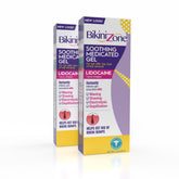Bikini Zone medicated after shave gel bottle front view for quick razor bump relief