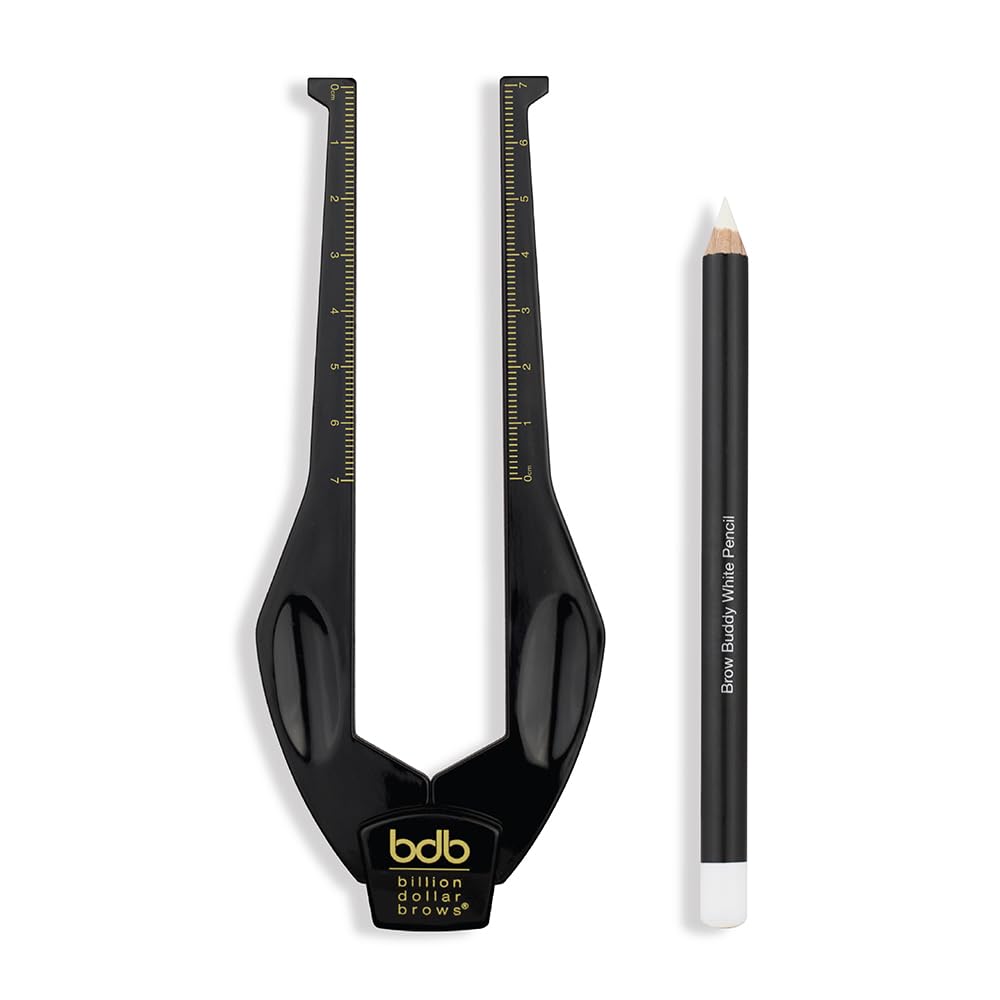 Billion Dollar Brows Brow Buddy: kit de plantillas para contorno, precisión en casa