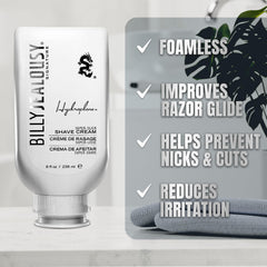 Afeitado cercano sin irritación con crema de Billy Jealousy.