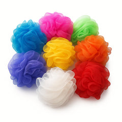 Esponjas BIMIGET de malla coloridas para baño, suaves y seguras para niños.