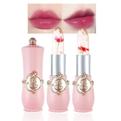 BINGBRUSH Labial flor rosa cambia color según temperatura para un look único
