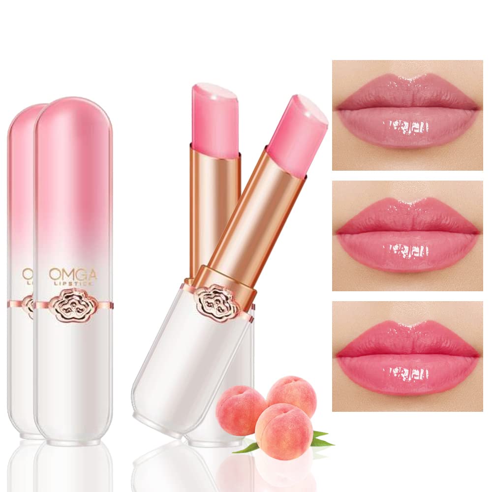 BINGBRUSH labio cambio color melocotón, tono versátil para cualquier ocasión.
