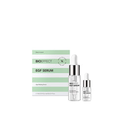 Bioeffect EGF Serum, bote dispensador para una aplicacion suave en el rostro.