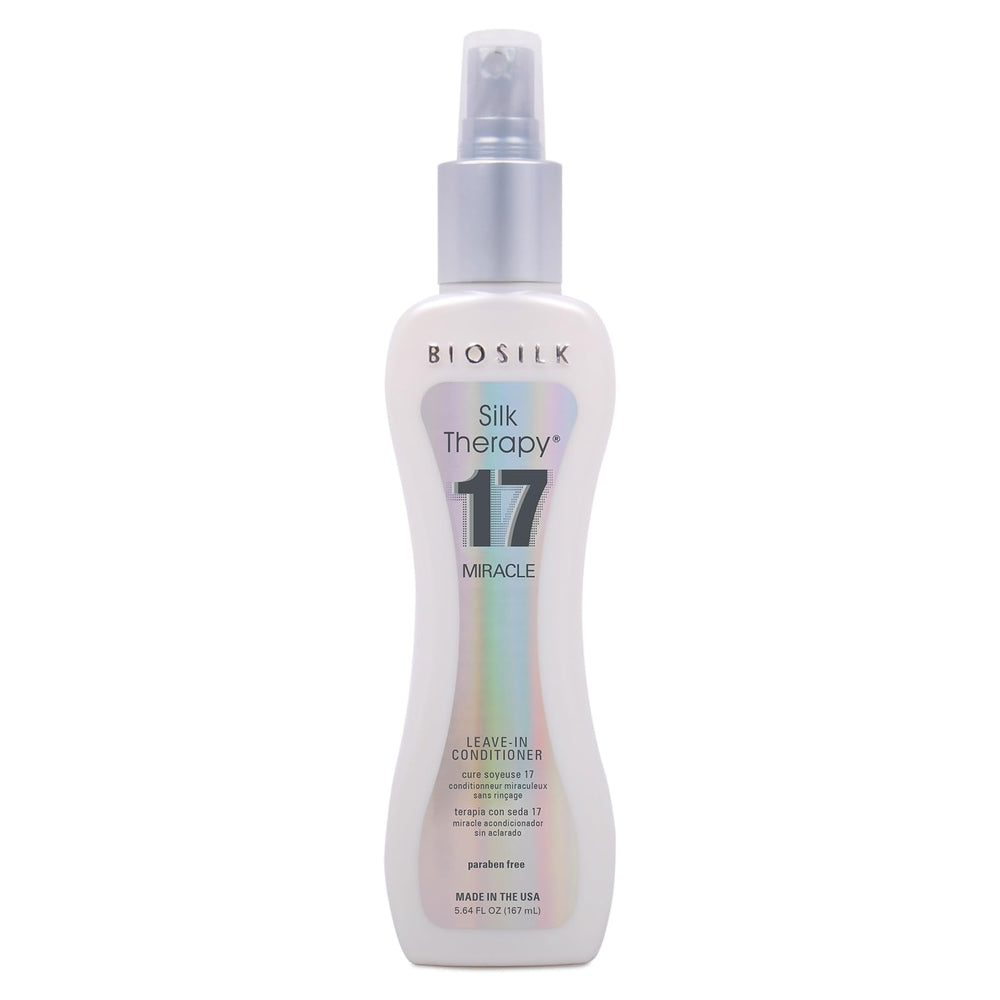 BioSilk Milagro de Seda 17: botella sin enjuague para cabello suave y brillante