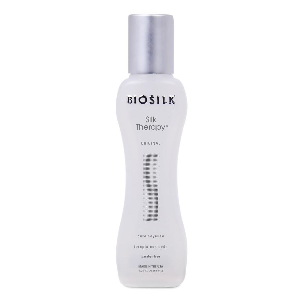 BioSilk Silk Therapy Original: botella con brillo suave para todo tipo de cabello.