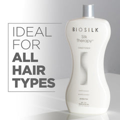 BioSilk Silk Therapy – gros plan sur protéines de soie, hydratation et douceur perceptibles.
