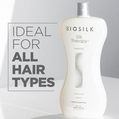 BioSilk Silk Therapy Shampoo mousse douce – mousse riche qui nettoie sans alourdir