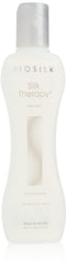 BioSilk Terapia de Seda: botella visible con brillo sedoso para el cabello